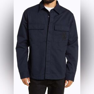 ksubi High Horse Cotton Snap-up Utility Shirt Navy